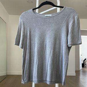 Zara Gray Crop top Shirt
